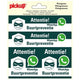 Aufkleber WhatsApp Neighborhood Prevention - 150x150 mm 4 Teile.