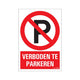 Verbotenes Parkenzeichen - 230 x 330 mm.