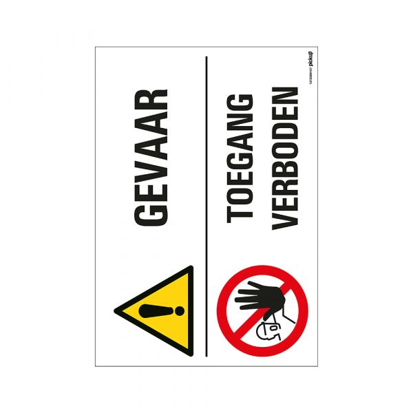 Schädlings Gefahr Zugang verboten - 230 x 330 mm.