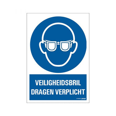 Sicherheitsbrille Board obligatorisch - 230 x 330 mm.
