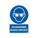 Sicherheitsbrille Board obligatorisch - 230 x 330 mm.