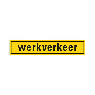 Teller des Arbeitsverkehrs inkl. Saugnäurebecher - 80x400 mm reflektierende Klasse.