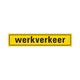 Teller des Arbeitsverkehrs inkl. Saugnäurebecher - 80x400 mm reflektierende Klasse.