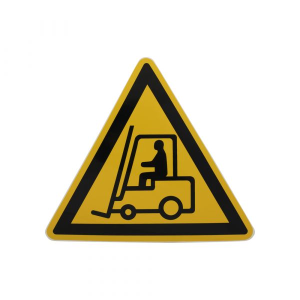 Aufkleber -Pas am Gabelstapler -LKW - 200 mm Dreieck.