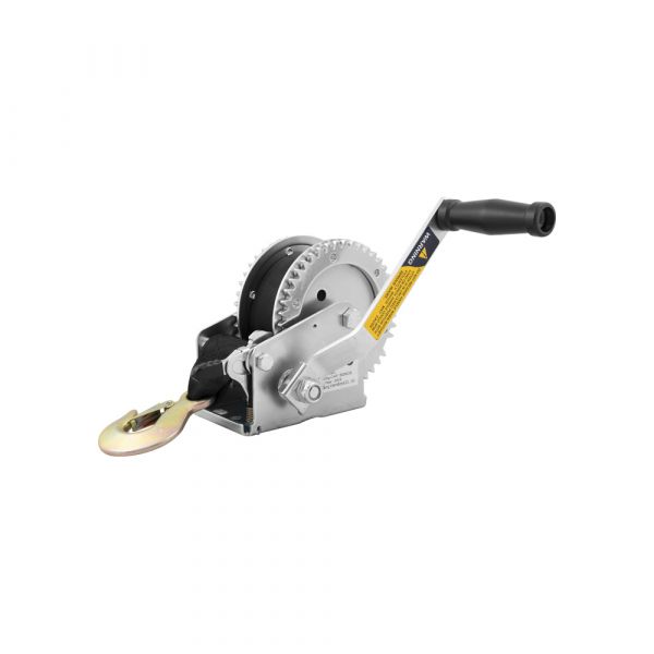 Handwinde mit Band 907 kg.