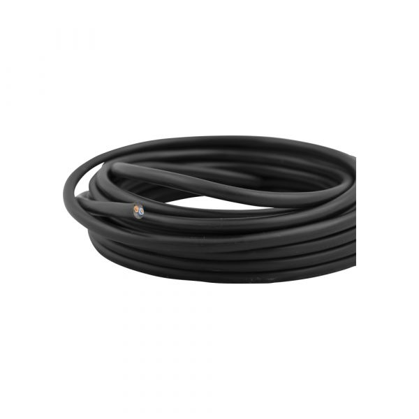 Haushaltskabel 2x0.75 Black 5 Meter.