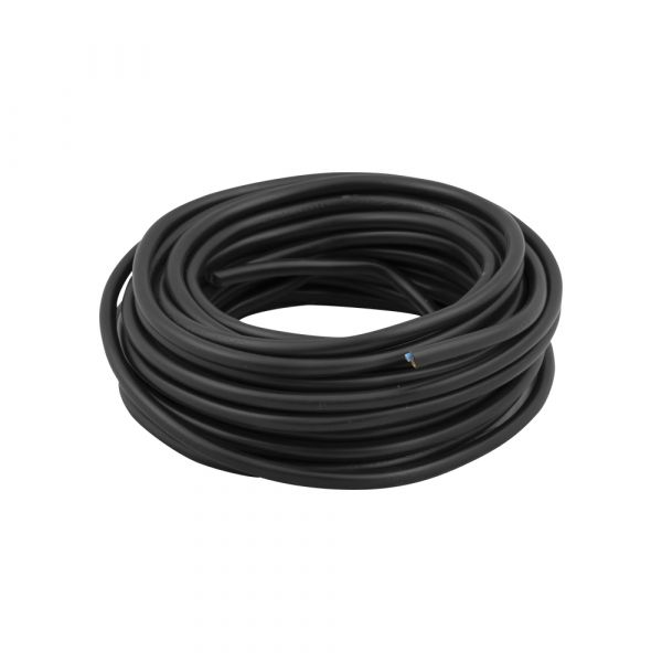 Haushaltskabel 2x0.75 Black 10 Meter.