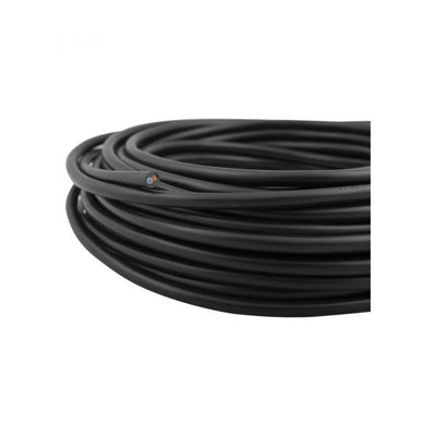 Haushaltskabel 2x0.75 Black 20 Meter