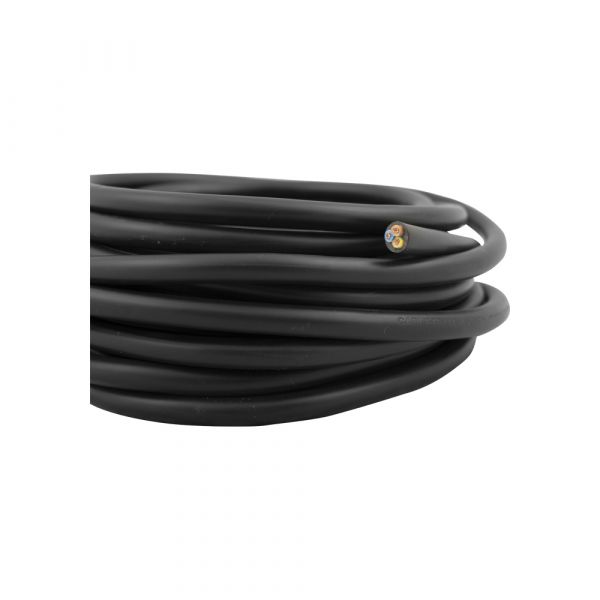 Haushaltskabel 3x1.0 Black 5 Meter