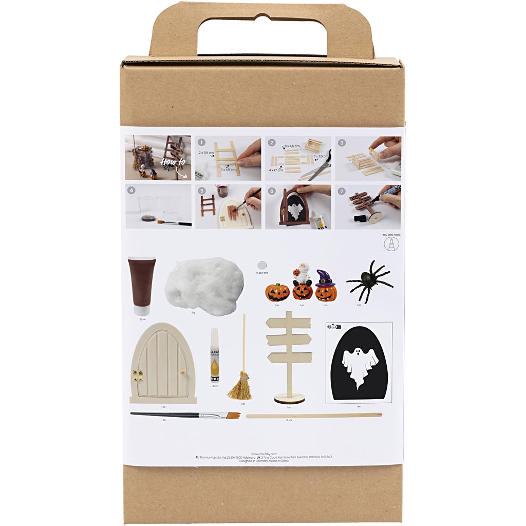 Creativ Company Hobby-Set Halloween-Tür, 1 Box