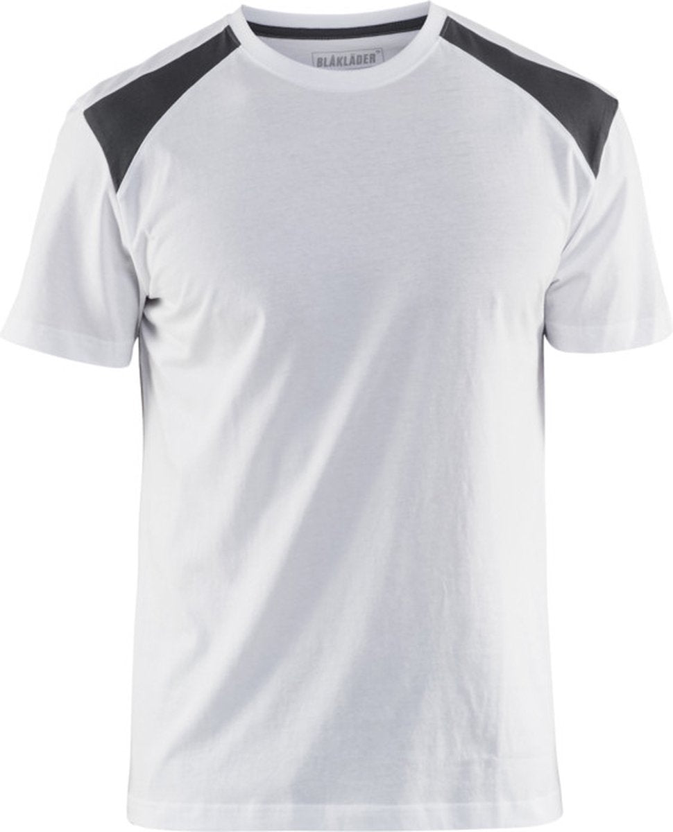 Blåkläder T-Shirt 3379-1042-1098 weiß dunkelgrau Größe. l