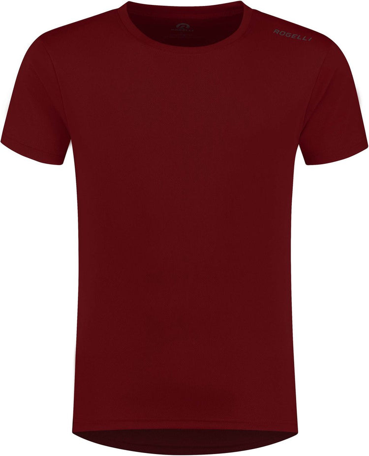 Rogelli Promo Laufshirt Herren – Kurzarm – Bordeaux – XXL