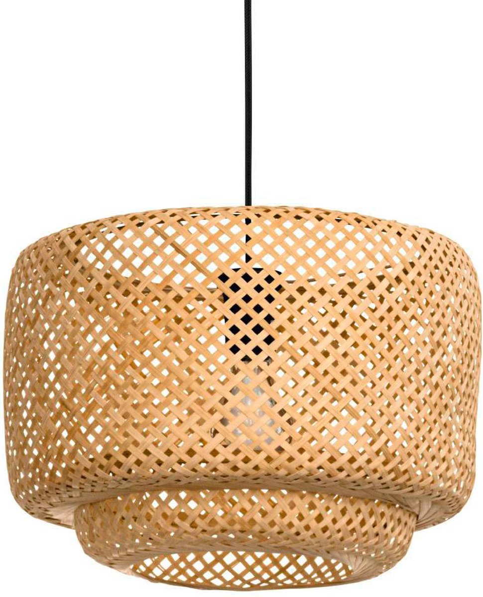 Eglo Hettonle Hängelampe – E27 – ø 42 cm – schwarzes Holz