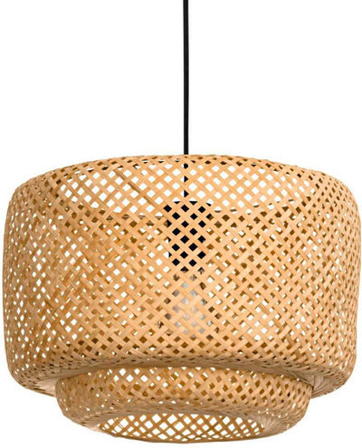 Eglo Hettonle Hängelampe – E27 – ø 42 cm – schwarzes Holz