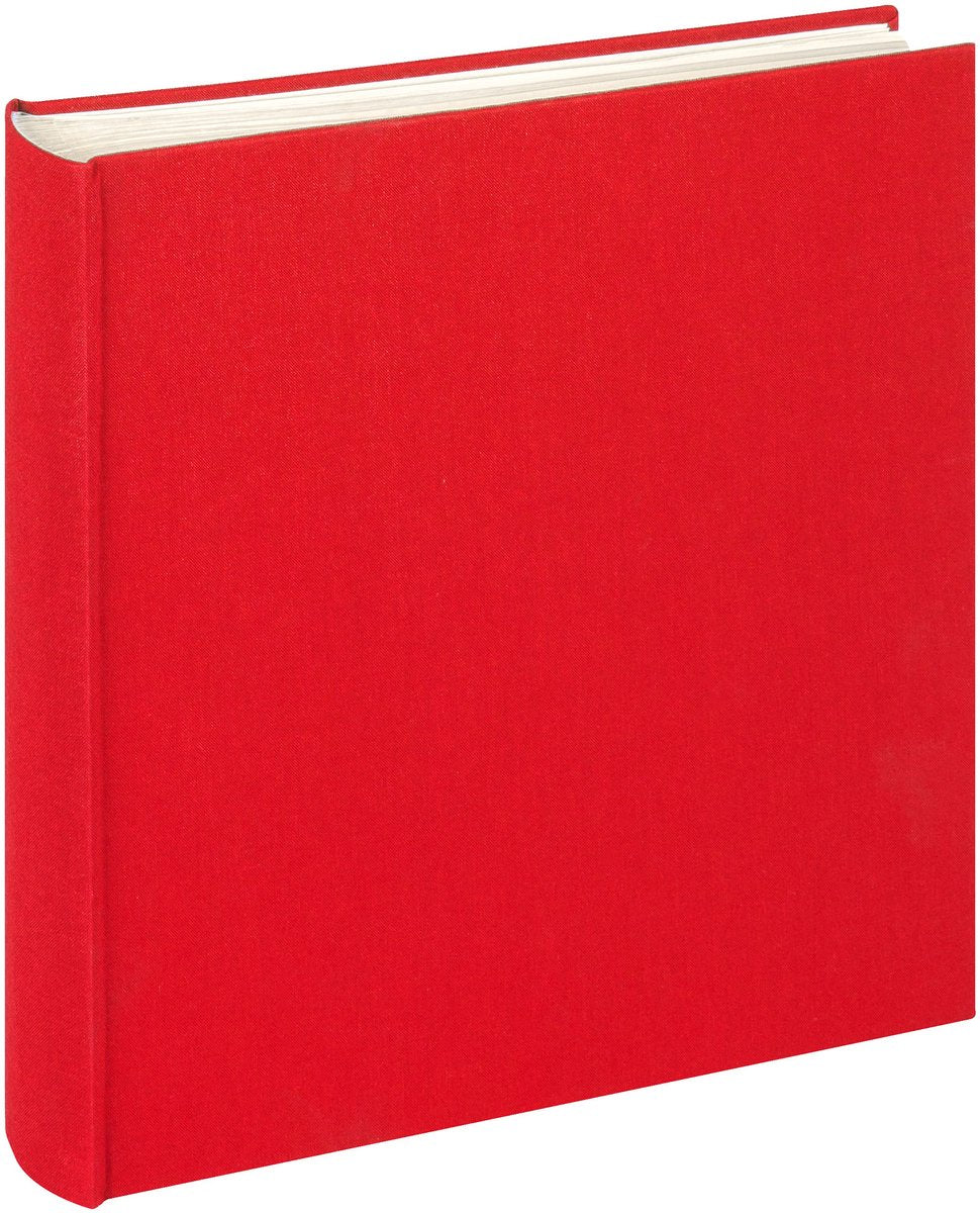 Walther me-510-r Leinen – Memo-Einsteckalbum – Größe 23 x 22 cm – 200 Fotos 10 x 15 cm – rot