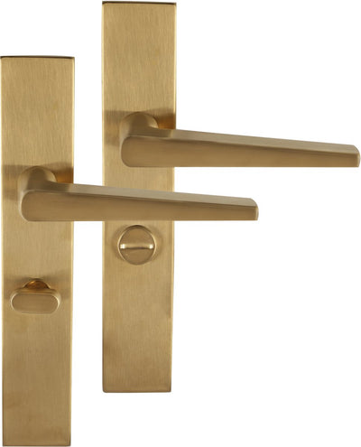 Differenz | Rotterdam-Türgriff | quadratischer Schild | Toilette 63 mm | Gold