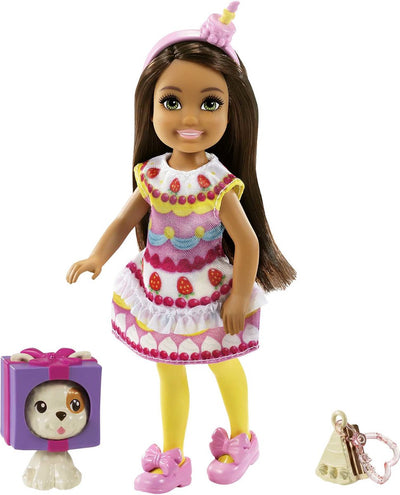Barbie Club Chelsea – Mädchen mit Cupcake-Kleid – 15 cm – Minipuppe