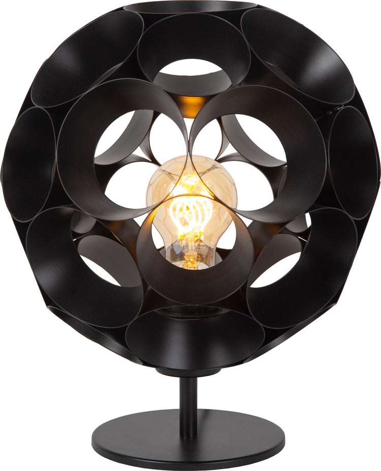 Lucide hannelore - Tischlampe - ø 25 cm - 1xe27 - schwarz