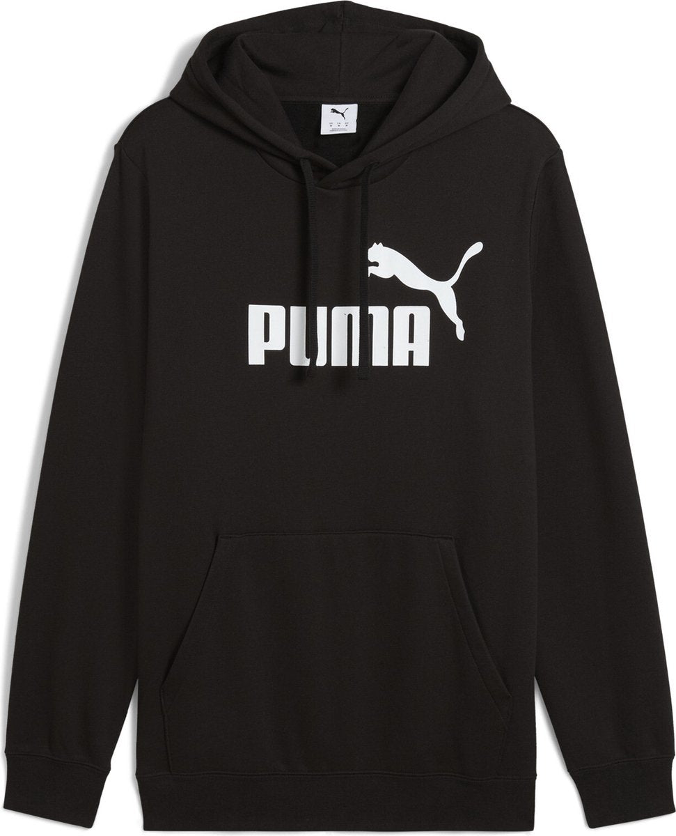 Puma ess Nr. 1 Logo Hoodie FL Herren-Sportpullover – Schwarz