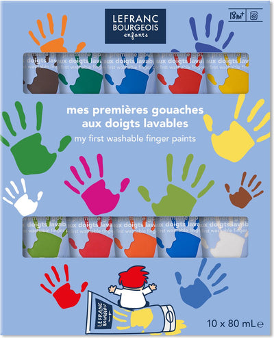 Lefranc Bourgeois Lefranc Bourgeois Education Gouache Fingerfarben-Set 10 x 80 ml