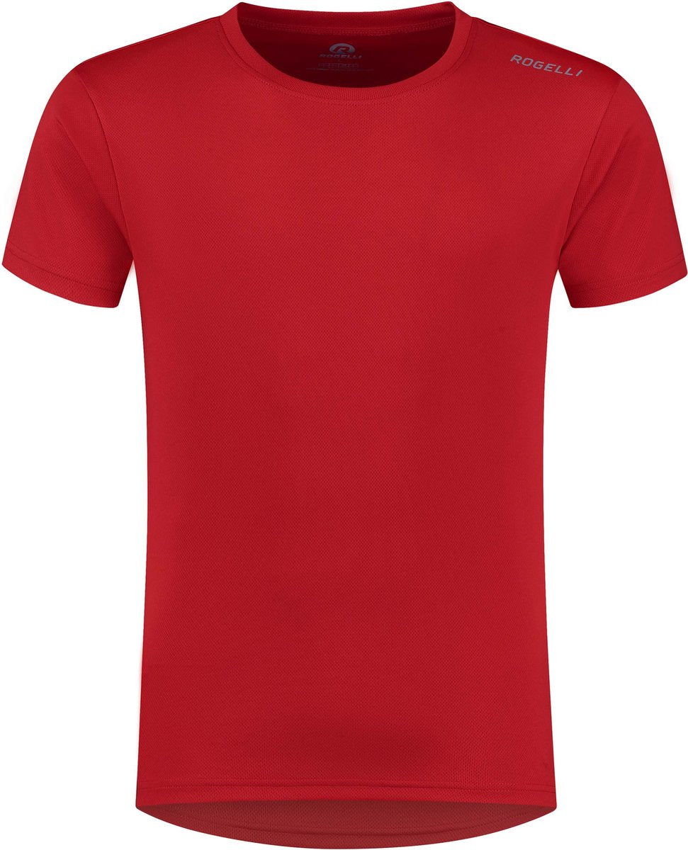 Rogelli Promo Laufshirt Herren – Kurzarm – Rot – M
