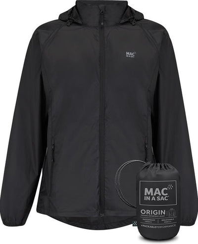Mac in a Sac Origin 2 Regenmantel Unisex – Schwarz – Größe XS