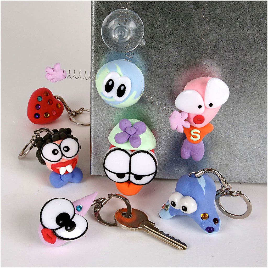 Lustige Freunde aus Silk Clay, groß, 1 Set