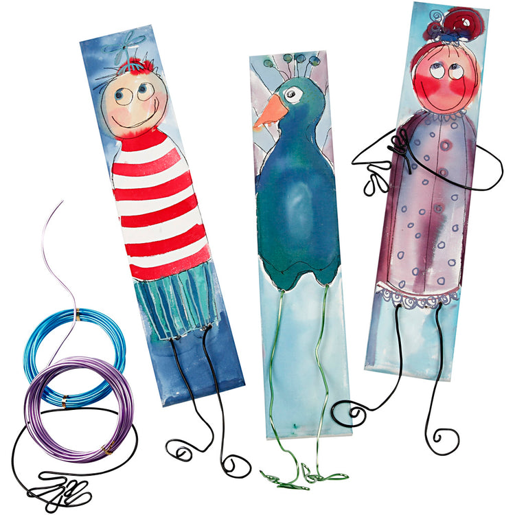 Lange Leinwände mit Aquarell, weiß, 20 Stück, 1 Set
