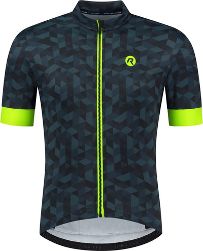 Rogelli Rubik Radtrikot – Kurzarm – Herren – Blau, Gelb – Größe M