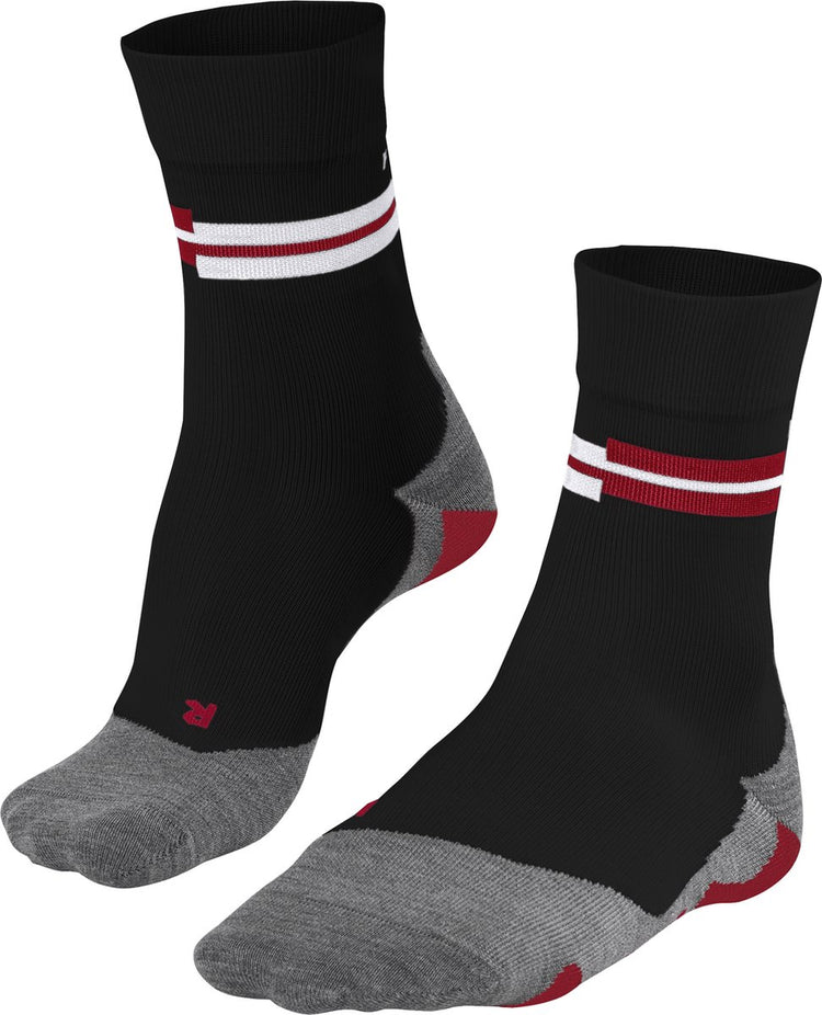Falke ru5 Laufsocken Anti-Blasen, ultraleichte Polsterung Funktionsgarn Sportsocken Herren Schwarz – Größe 44-45
