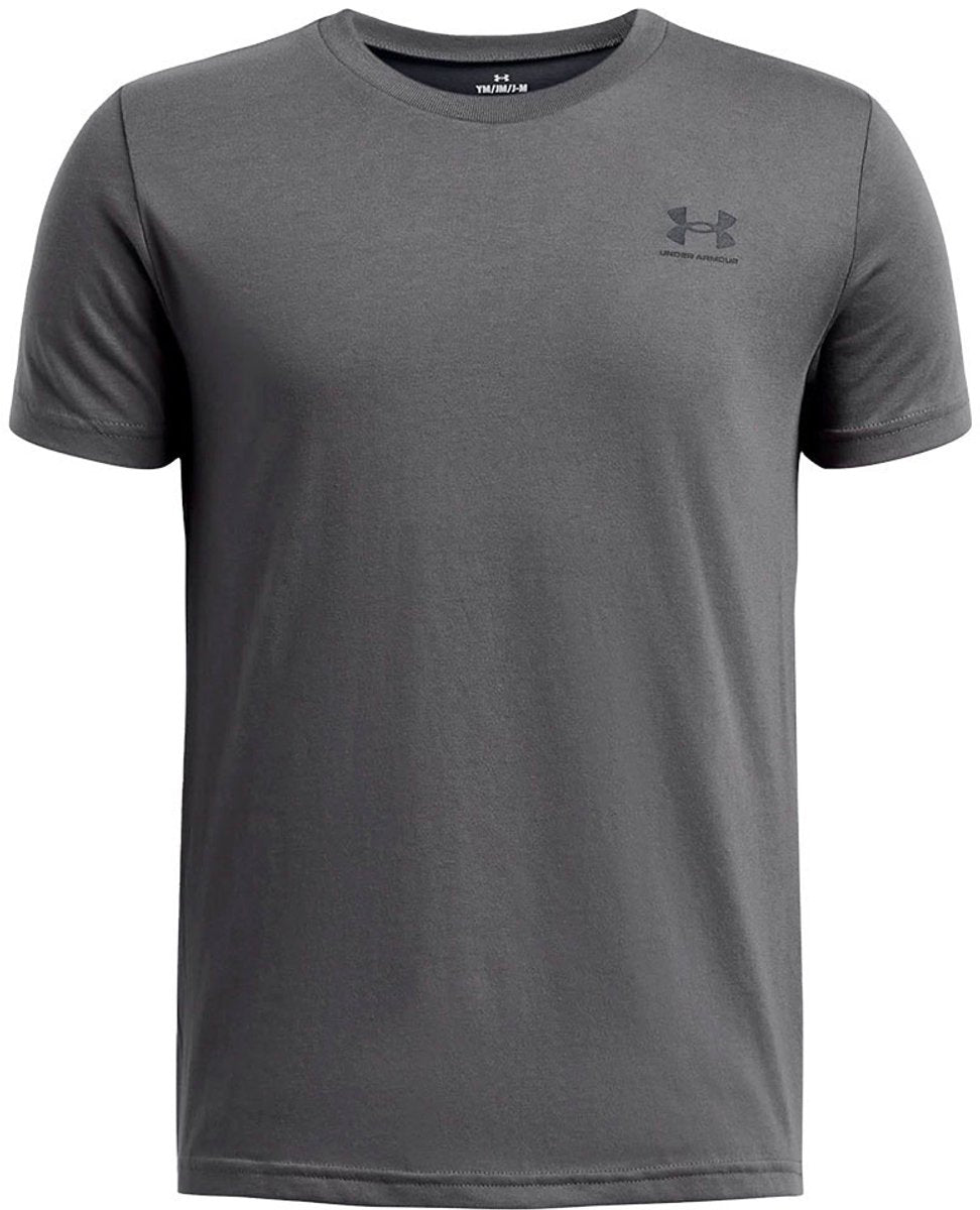Under Armour UA B Sportstyle LC SS Unisex-Sportshirt – Grau – Schwarz