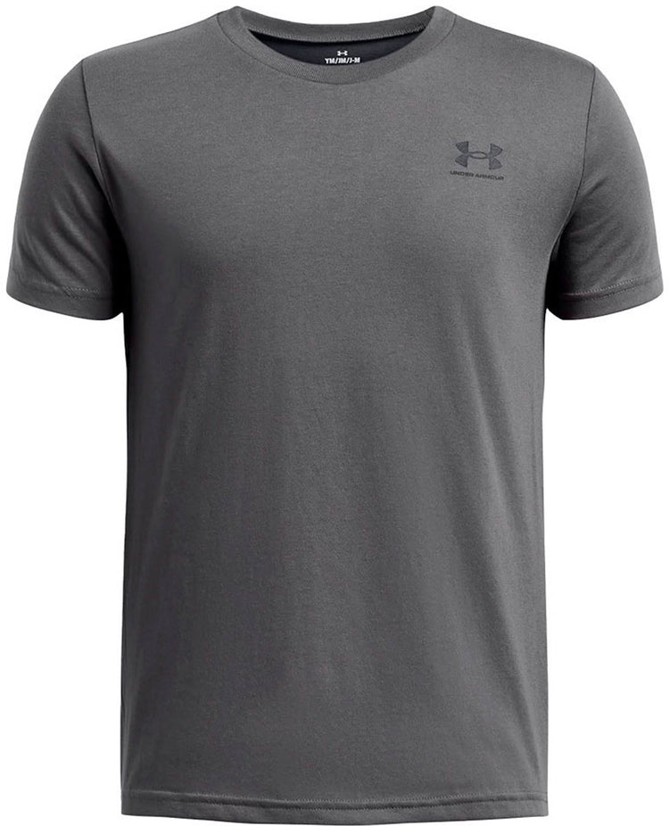 Under Armour UA B Sportstyle LC SS Unisex-Sportshirt – Grau – Schwarz