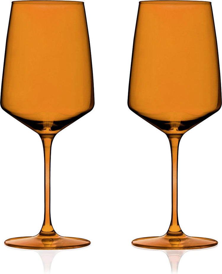 Viski Reserve Nouveau Weinglas – Kristall – 650 ml – 2 Stück – Bernstein