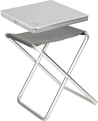 Bo-Camp - Hocker + Regal - faltbar - Grau