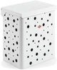 Wesco Wäschekorb Duo 1 mit Einsatz | 64 Liter | Duo-Wäschebox (2x32 Liter) | Metall - mattweiß | Wäschekorb