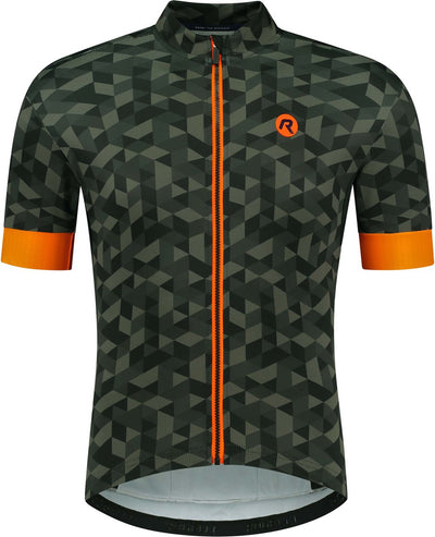 Rogelli Rubik Radtrikot – kurze Ärmel – Herren – Grün, Orange – Größe S