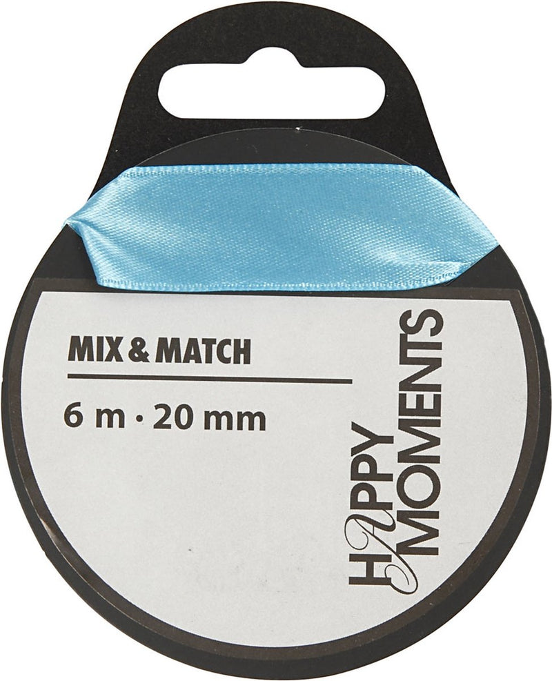 Creativ Company Satin Ribbon Hellblau, 15m