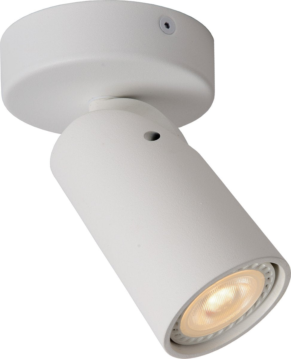 Lucide Xyrus - Deckenstrahler (Deckenleuchte) - ø 9 cm - LED dimmen bis warm - GU10 - 1x5W 2200K 3000K - Weiß