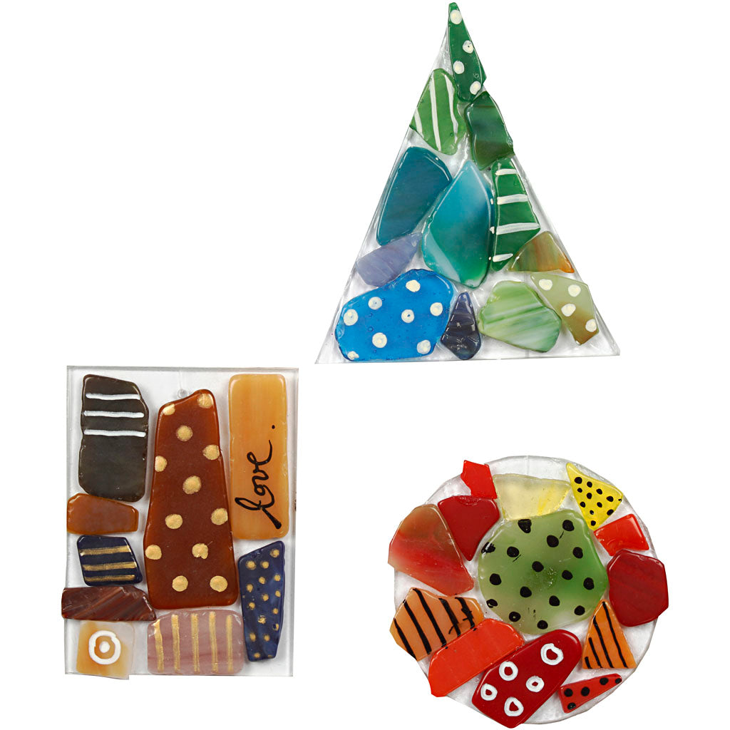 Creativ Firmengruppe Set Mosaikanhänger, 40 Stück, 1 Set