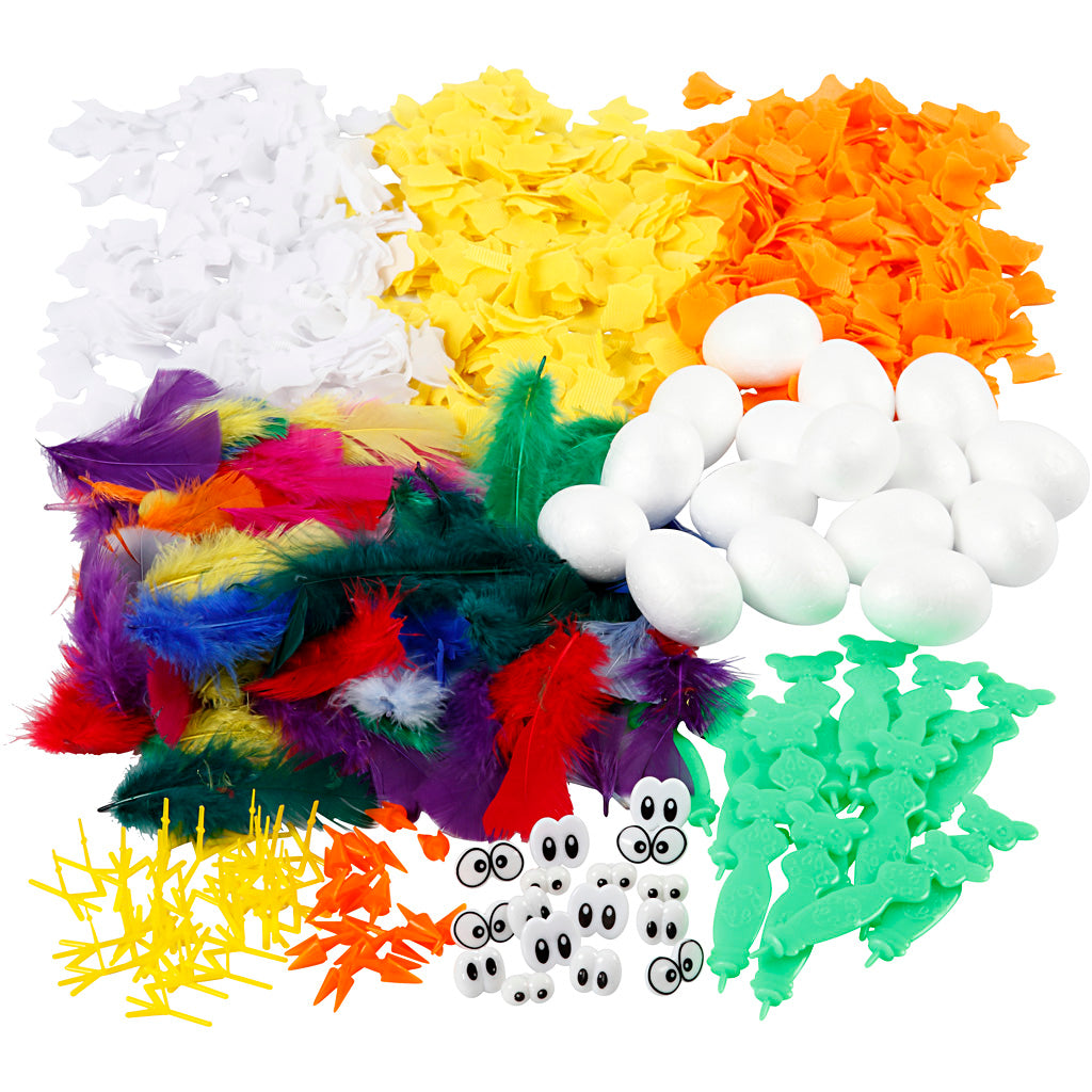 Creativ Company-Set für Küken, H: 6 cm, 16-teilig, 1 Set
