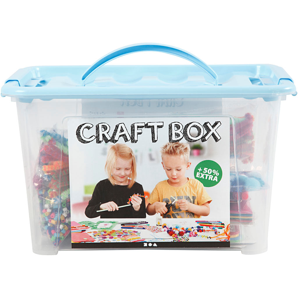 Creativ Company Hobbybox Blue mit kreativen Materialien, 1.