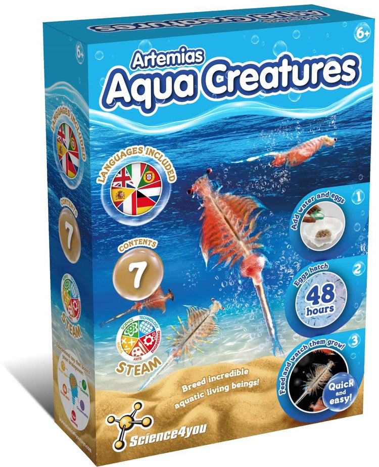 Science 4 you science4you Jura-Kreaturen für Kinder ab 6 Jahren – Erstelle ein aquatisches Ökosystem für Wasserdrachen mit einem Aquarium für Kinder, lehrreichen Experimentierspielen