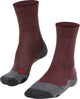 Falke TK2 Melange Anti-Blister Wandersocken aus dickem Woll-Funktionsmaterial Damen Rot – Größe 39-40