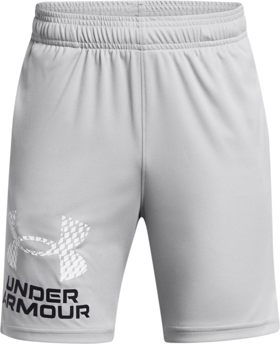 Under Armour UA Tech Logo Shorts Jungen Sporthose – Grau