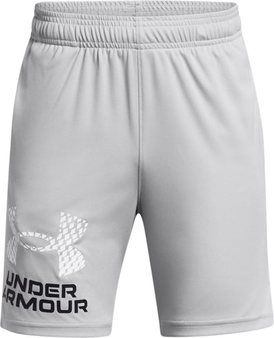 Under Armour UA Tech Logo Shorts Jungen Sporthose – Grau