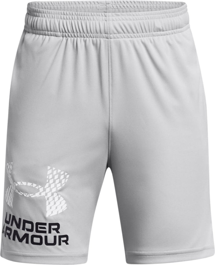 Under Armour UA Tech Logo Shorts Jungen Sporthose – Grau