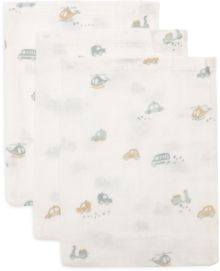 Jollein Baby Hydrophiler Waschlappen 15x20cm – Babywaschlappen – unterwegs – 3 Stück