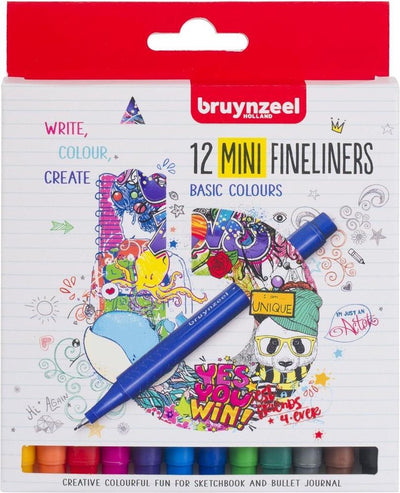 Bruynzeel Fineliner Mini Set 12 Farben