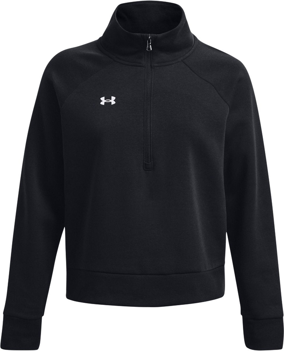 Under Armour UA Rival Fleece HZ Damenpullover – Schwarz – Größe XL