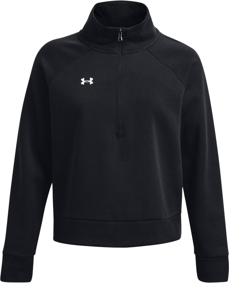 Under Armour UA Rival Fleece HZ Damenpullover – Schwarz – Größe XL
